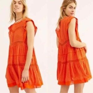 Free People Retro Kitty Tiered Sundress Size Small